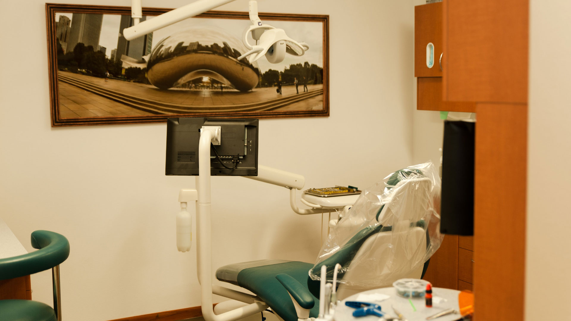 patient chair at Pratt Dental, PC