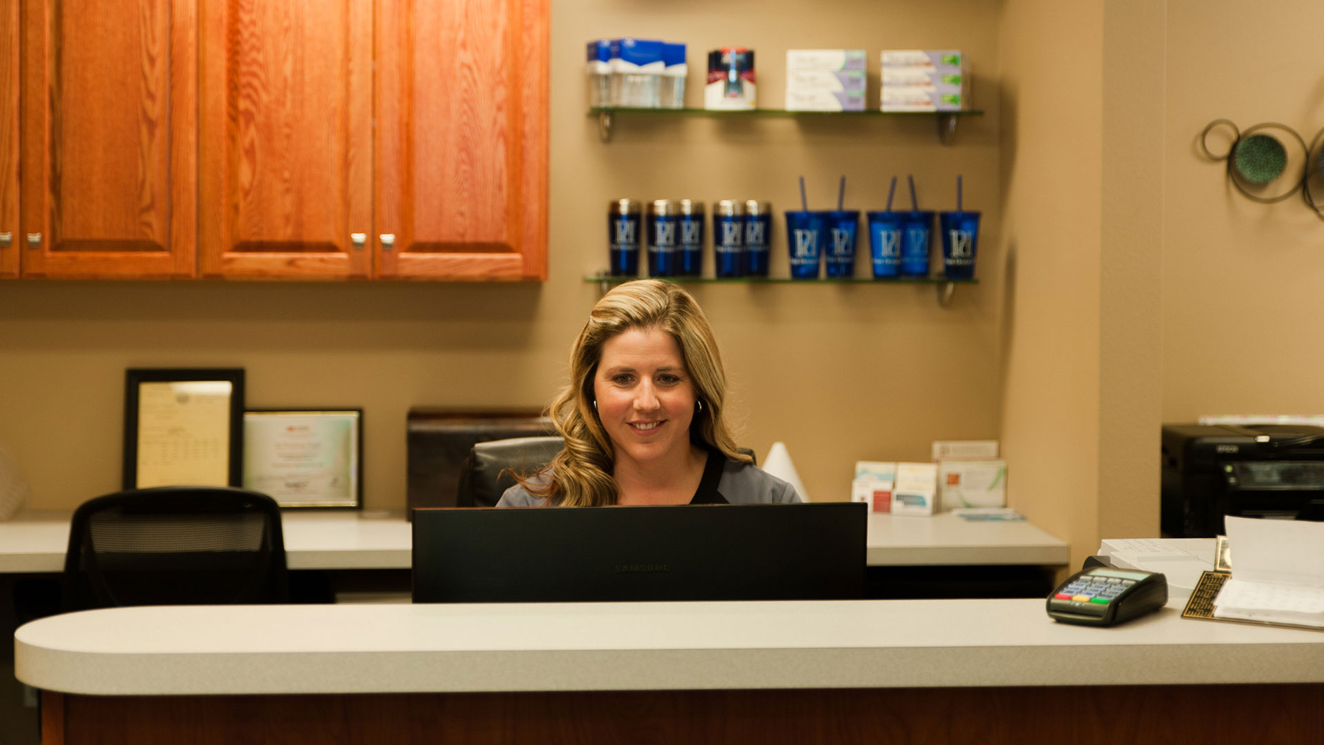 front desk at Pratt Dental, PC